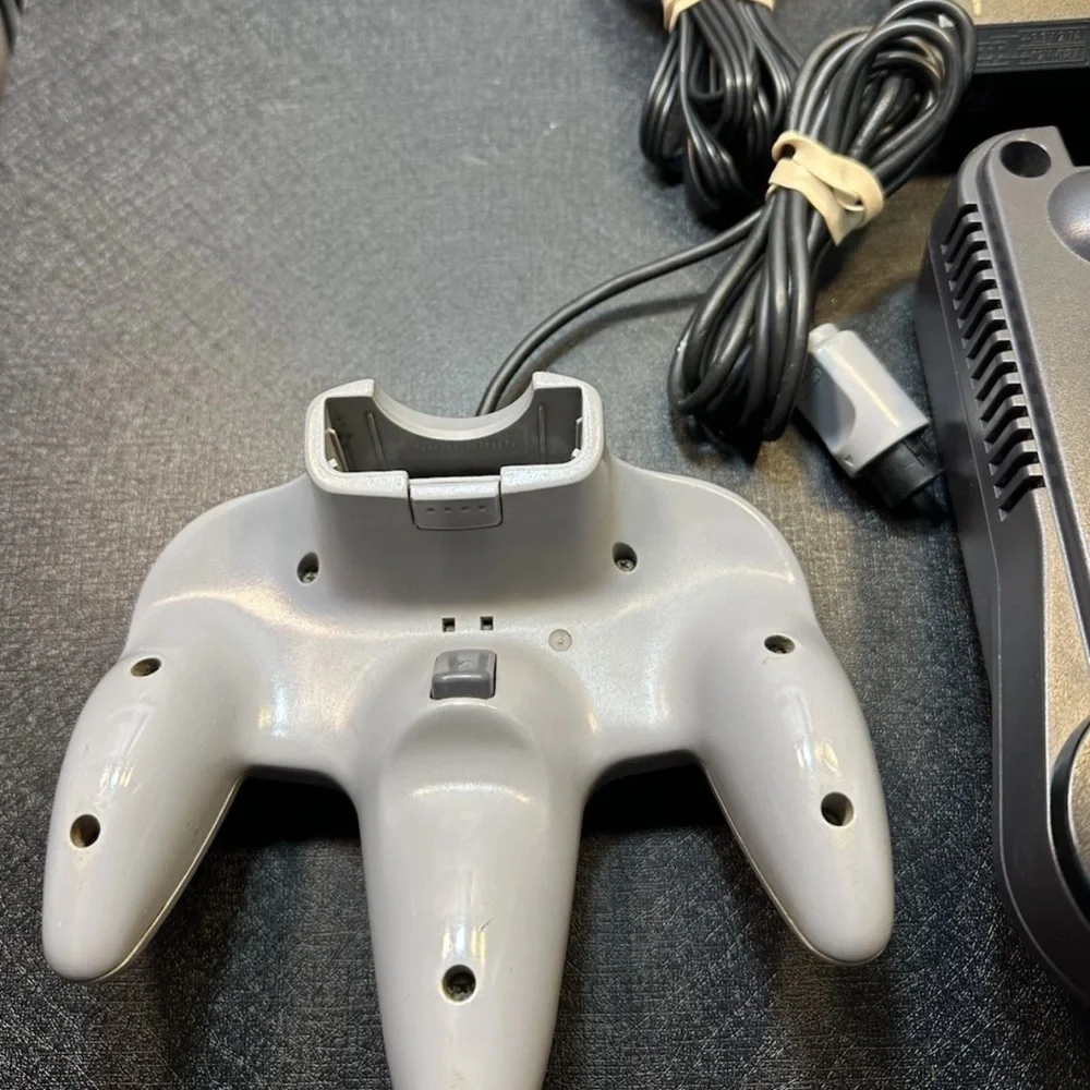 Nintendo Console with Gray and Black Design